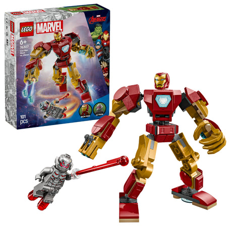 LEGO MARVEL IRON MAN MECH VS. ULTRON 76307 AGE: 6+