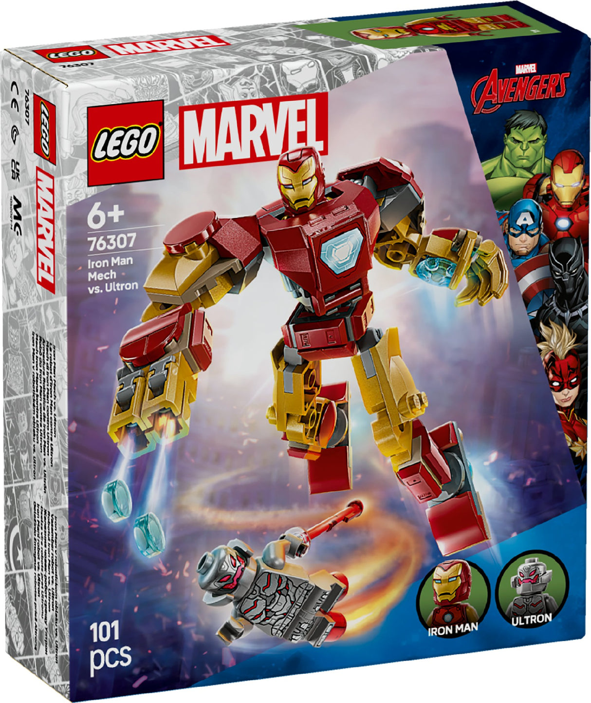 LEGO MARVEL IRON MAN MECH VS. ULTRON 76307 AGE: 6+