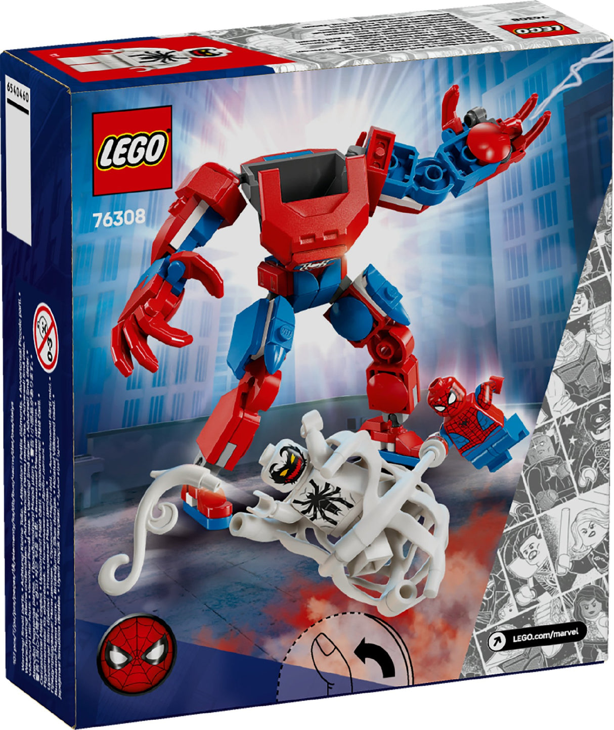 LEGO MARVEL SPIDER-MAN MECH VS. ANTI-VENOM 76308 AGE: 6+