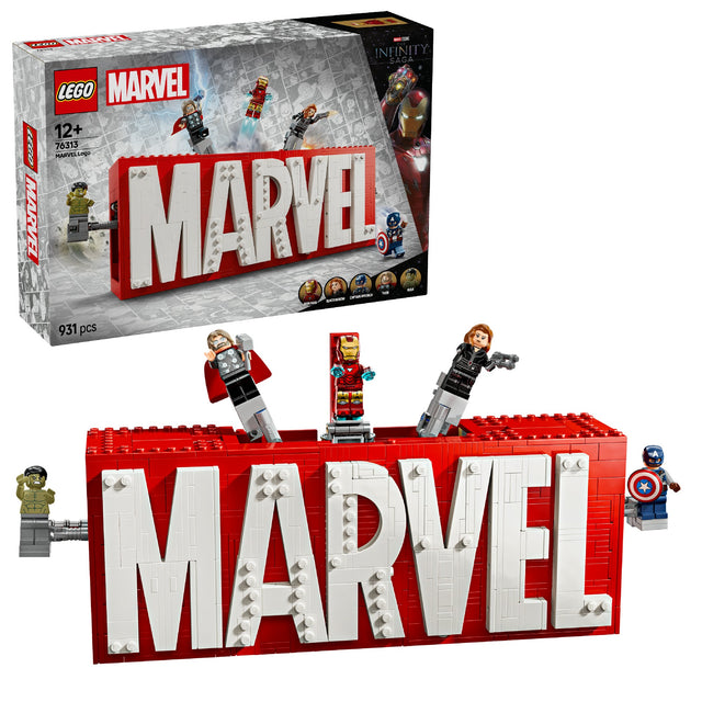 LEGO MARVEL MARVEL LOGO & MINIFIGURES 76313 AGE: 12+