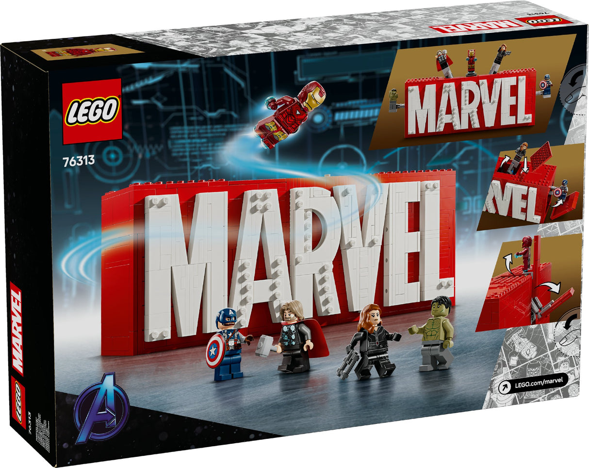 LEGO MARVEL MARVEL LOGO & MINIFIGURES 76313 AGE: 12+