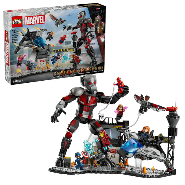 LEGO MARVEL CAPTAIN AMERICA: CIVIL WAR ACTION BATTLE 76314 AGE: 10+