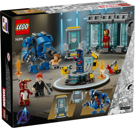 LEGO MARVEL IRON MAN'S LABORATORY: HALL OF ARMOUR 76315 AGE: 8+