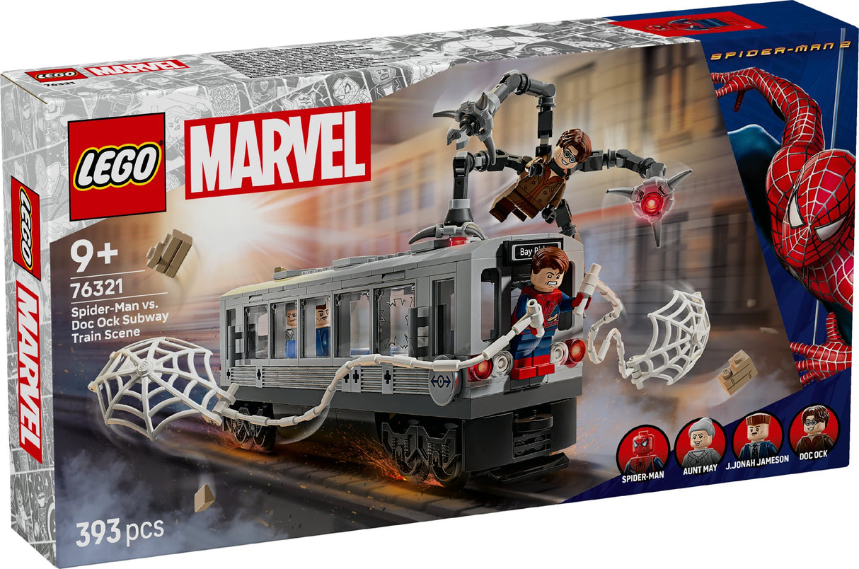 LEGO Super Heroes Marvel Spider-Man vs. Doc Ock Subway Train Scene 76321 Age: 9+