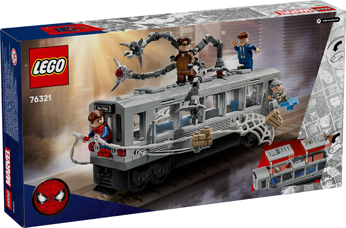 LEGO Super Heroes Marvel Spider-Man vs. Doc Ock Subway Train Scene 76321 Age: 9+