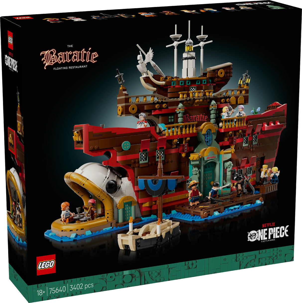 LEGO ONE PIECE The Baratie Floating Restaurant 75640 Age: 18+