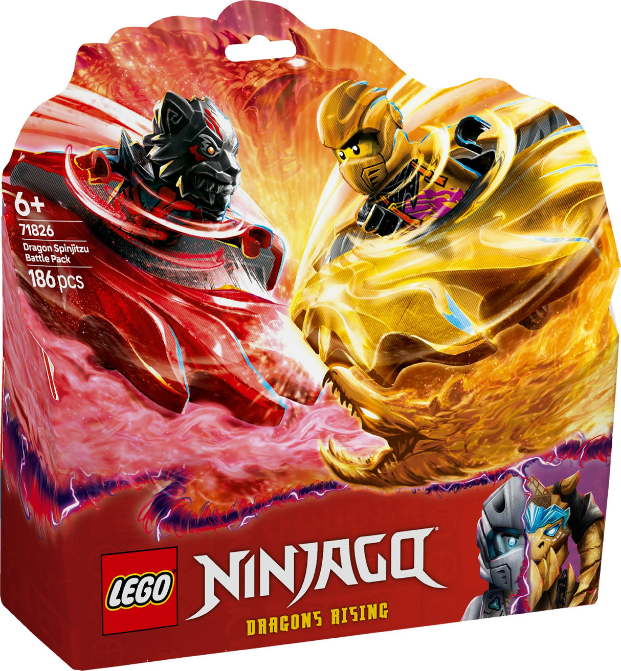 LEGO NINJAGO DRAGON SPINJITZU BATTLE PACK 71826 AGE: 6+