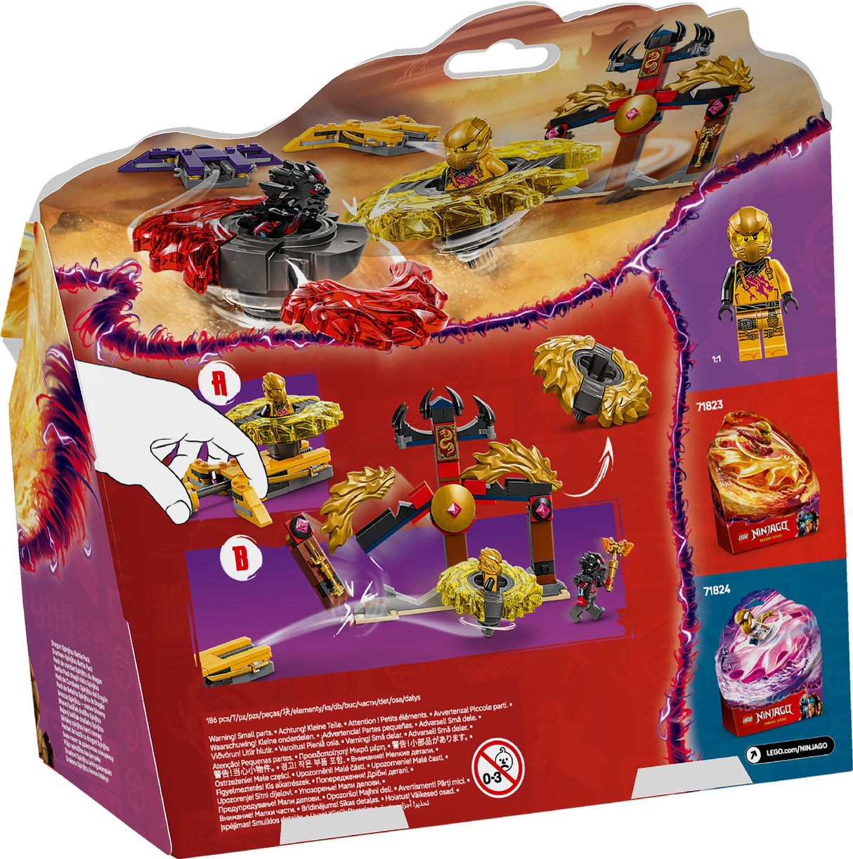 LEGO NINJAGO DRAGON SPINJITZU BATTLE PACK 71826 AGE: 6+