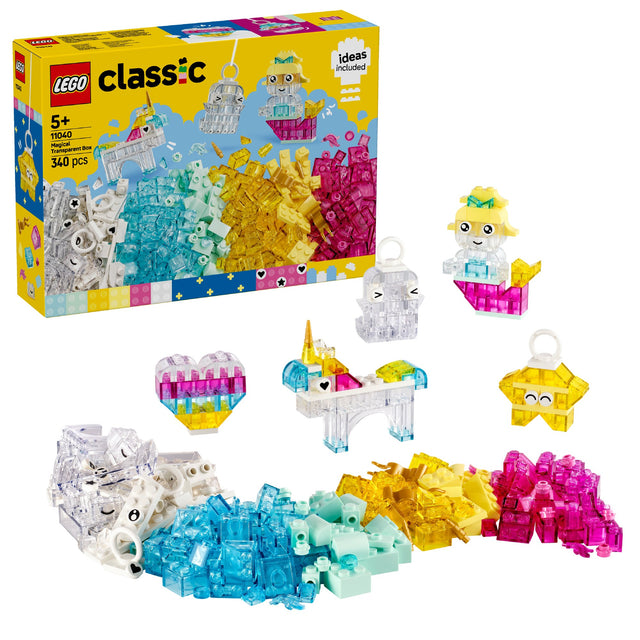 LEGO CLASSIC MAGICAL TRANSPARENT BOX 11040 AGE: 5+