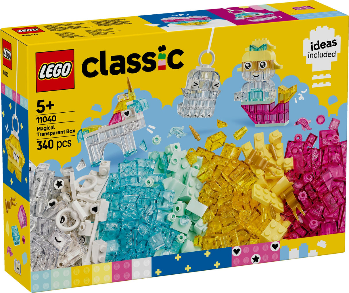 LEGO CLASSIC MAGICAL TRANSPARENT BOX 11040 AGE: 5+