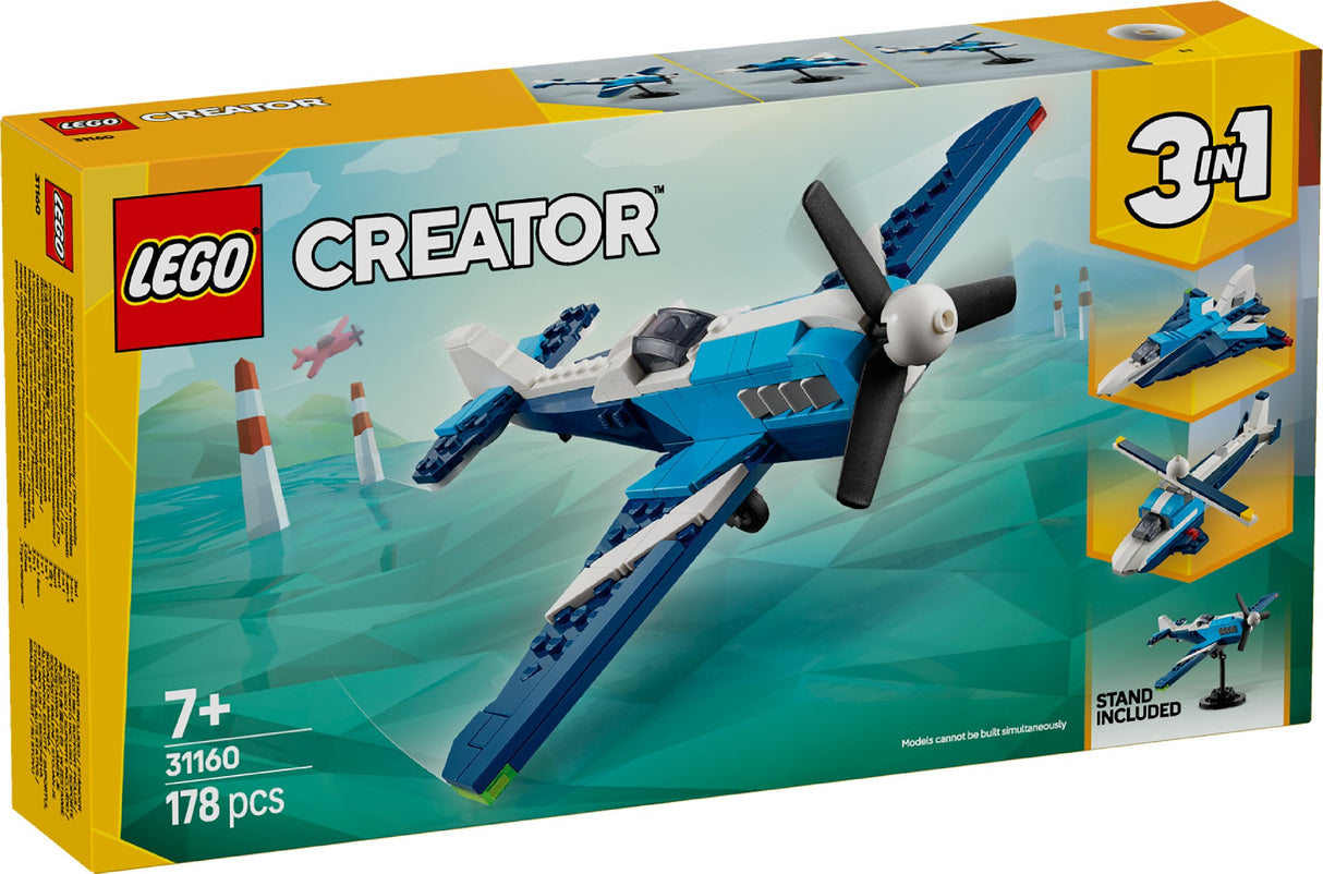 LEGO CREATOR 3-IN-1 AIRCRAFT: RACE PLANE 31160 AGE: 7+