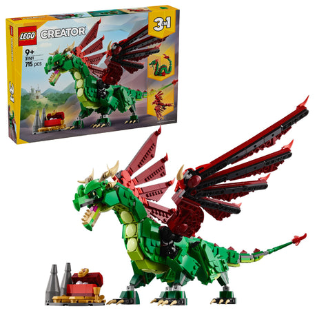 LEGO CREATOR 3-IN-1 MEDIEVAL DRAGON 31161 AGE:9+