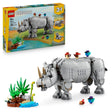 Lego Creator 3-In-1 Wild Animals: Majestic Rhino With Birds 31171 Age: 9+