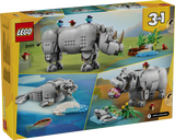 Lego Creator 3-In-1 Wild Animals: Majestic Rhino With Birds 31171 Age: 9+