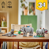Lego Creator 3-In-1 Wild Animals: Majestic Rhino With Birds 31171 Age: 9+