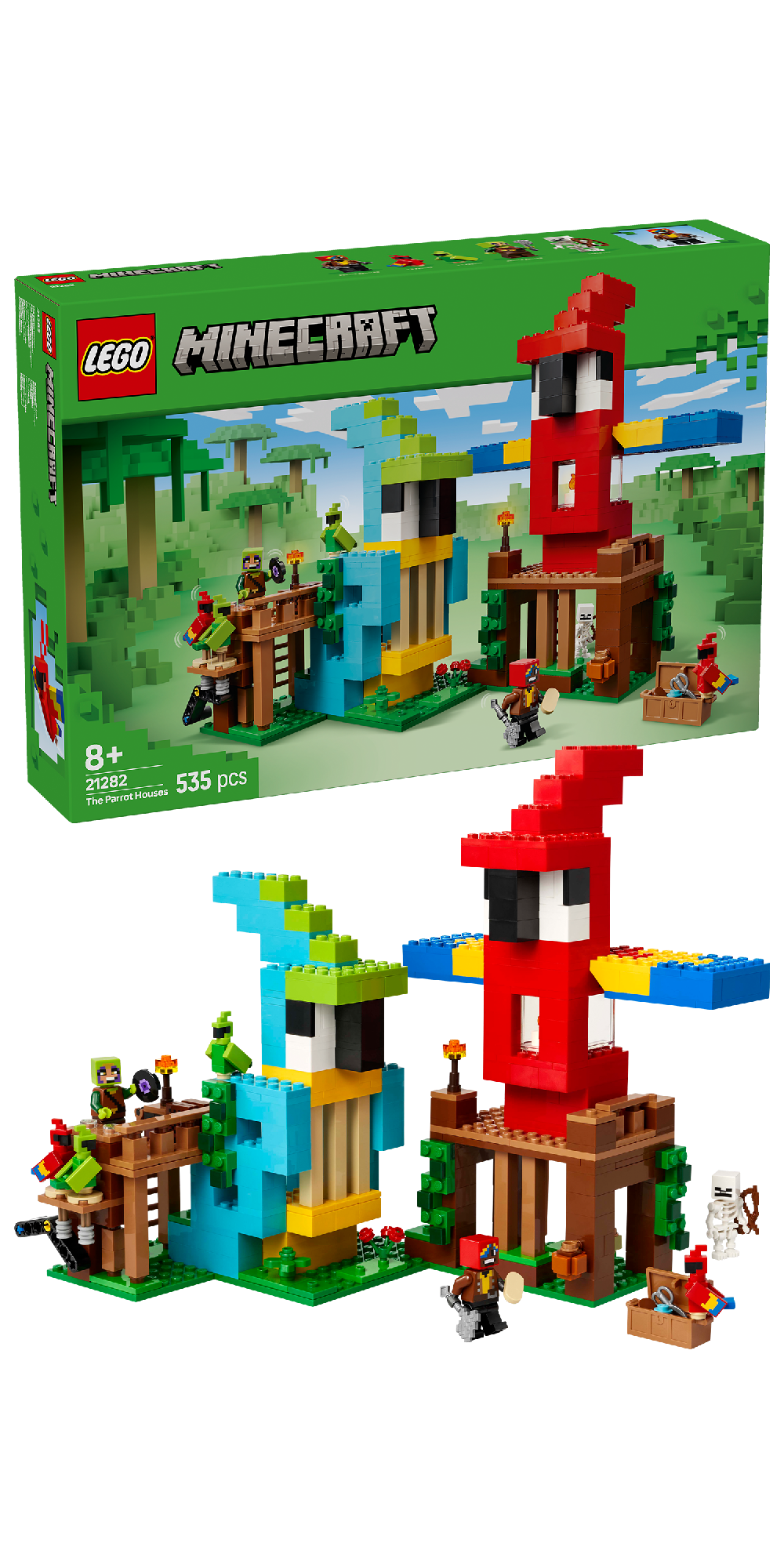 Lego Minecraft The Parrot Houses 21282 Age: 8+