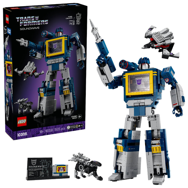 LEGO Icons Transformers: Soundwave 10358 Age: 18+