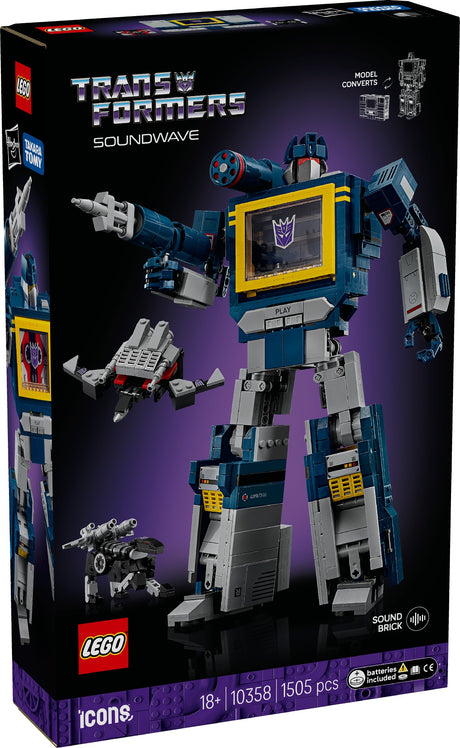 LEGO Icons Transformers: Soundwave 10358 Age: 18+