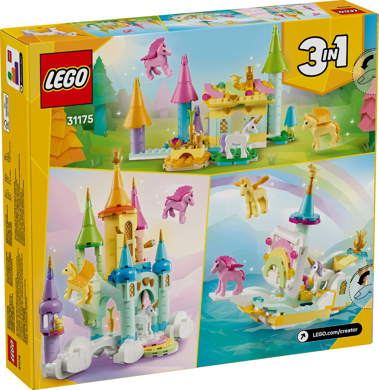 LEGO  Creator Unicorn Castle 31175 Age: 8+