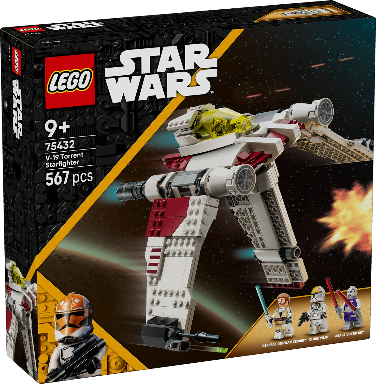 LEGO Star Wars V-19 Torrent Starfighter 75432 Age: 9+