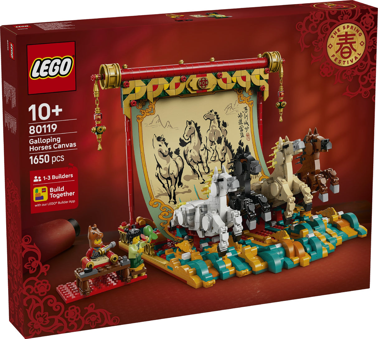 Lego Spring Festival Galloping Horsers Canvas 80119 Age: 10+