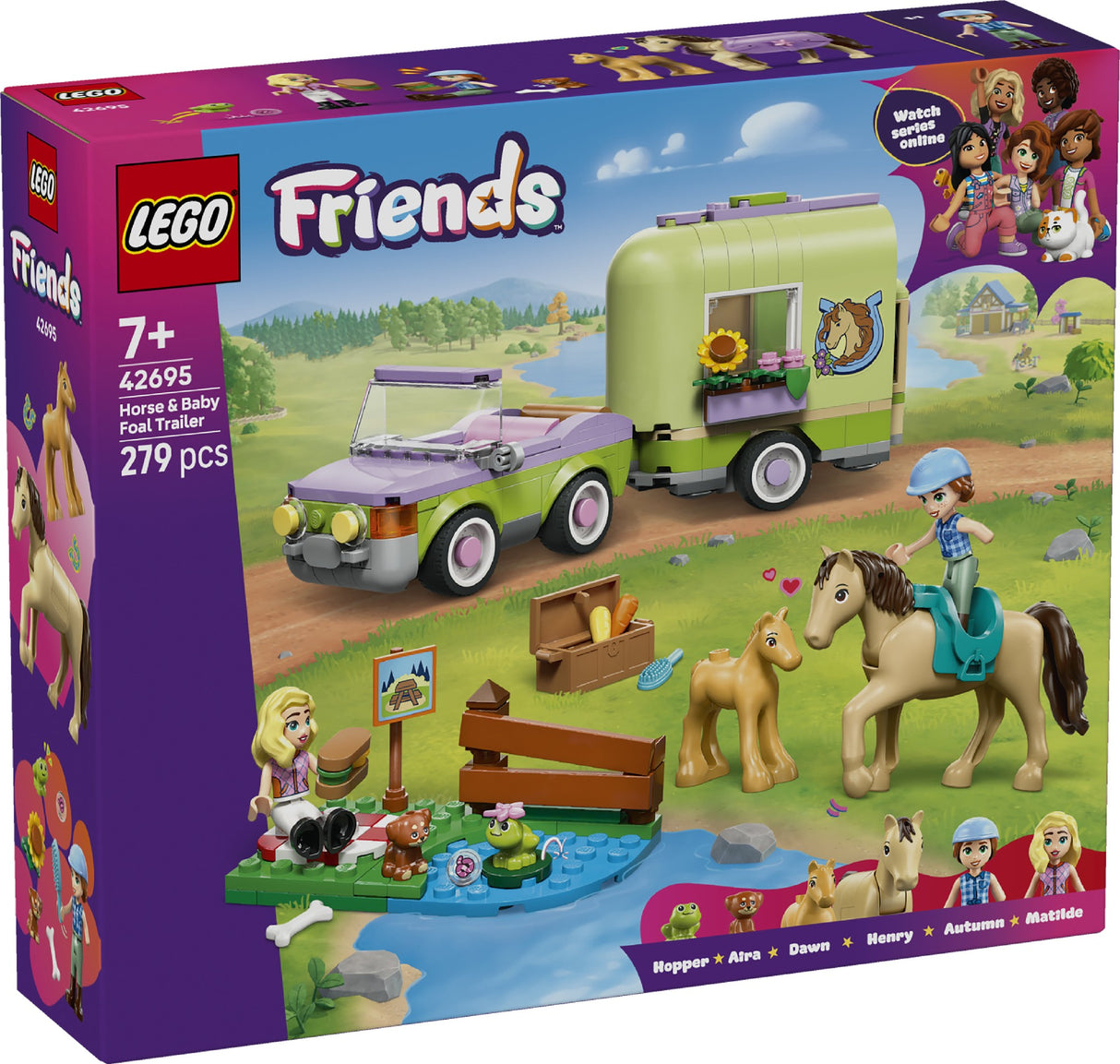 LEGO LEGO FRIENDS HORSE & BABY FOAL TRAILER 42695 AGE: 7+