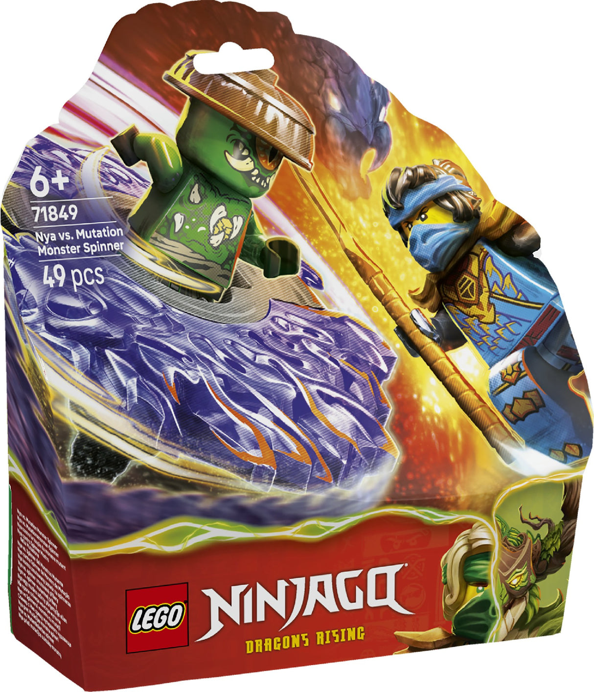 LEGO NINJAGO NYA VS. MUTATION MONSTER SPINNER 71849 AGE: 6+