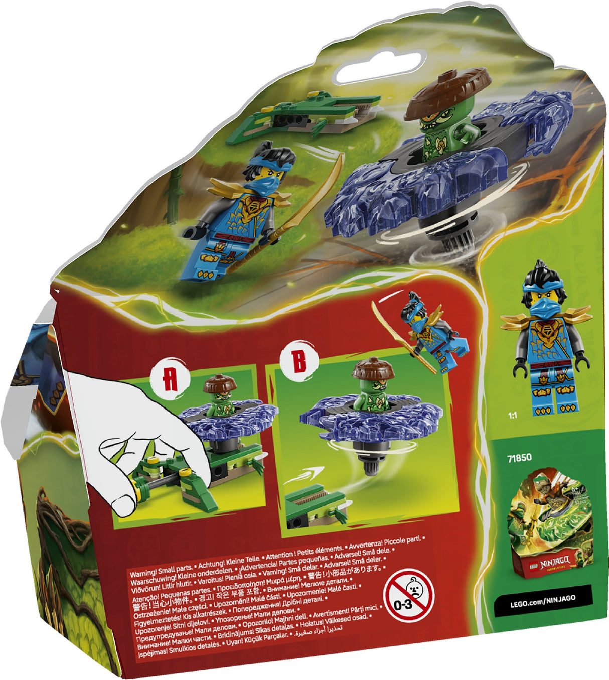 LEGO NINJAGO NYA VS. MUTATION MONSTER SPINNER 71849 AGE: 6+