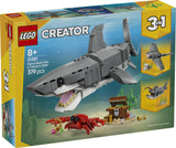LEGO LEGO CREATOR FIERCE SHARK WITH A TREASURE CHEST 31381 AGE: 8+