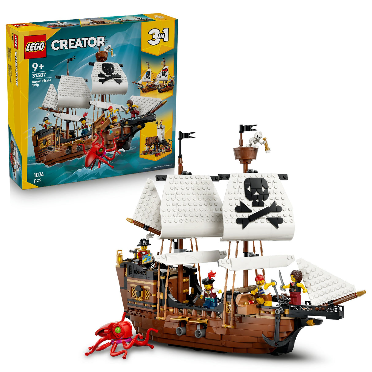 LEGO 31387 LEGO CREATOR ICONIC PIRATE SHIP AGE: 9+