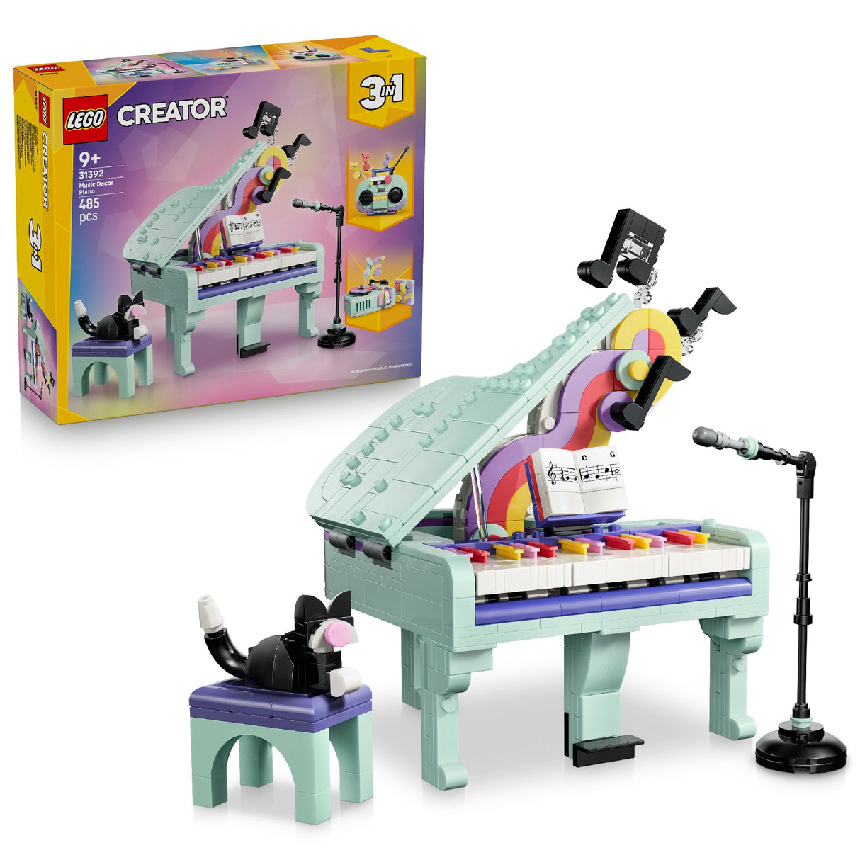 LEGO 31392 LEGO CREATOR MUSIC DECOR PIANO WITH CAT AGE: 9+