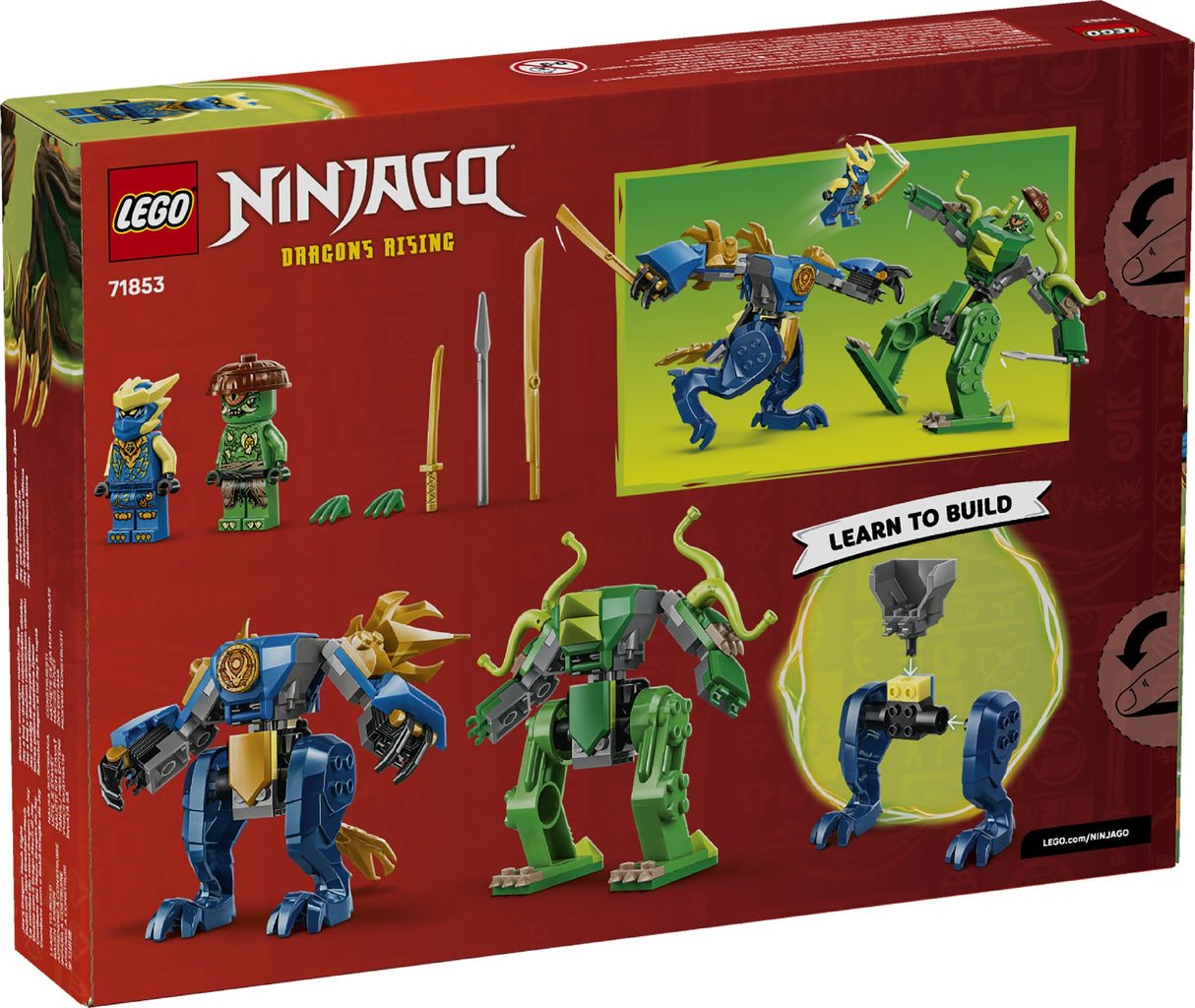 LEGO NINJAGO JAY'S DRAGON MECH FIGHT 71853 AGE: 4+