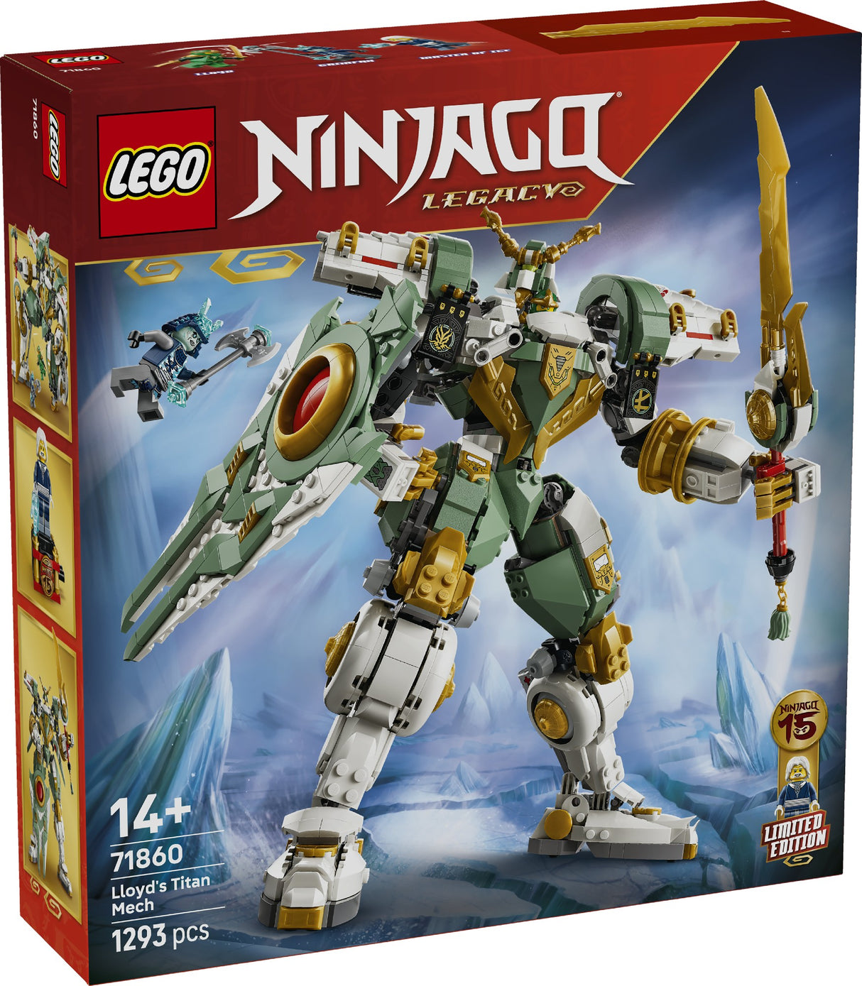 LEGO NINJAGO LLOYD'S TITAN MECH 15TH ANNIVERSARY 71860 AGE: 14+