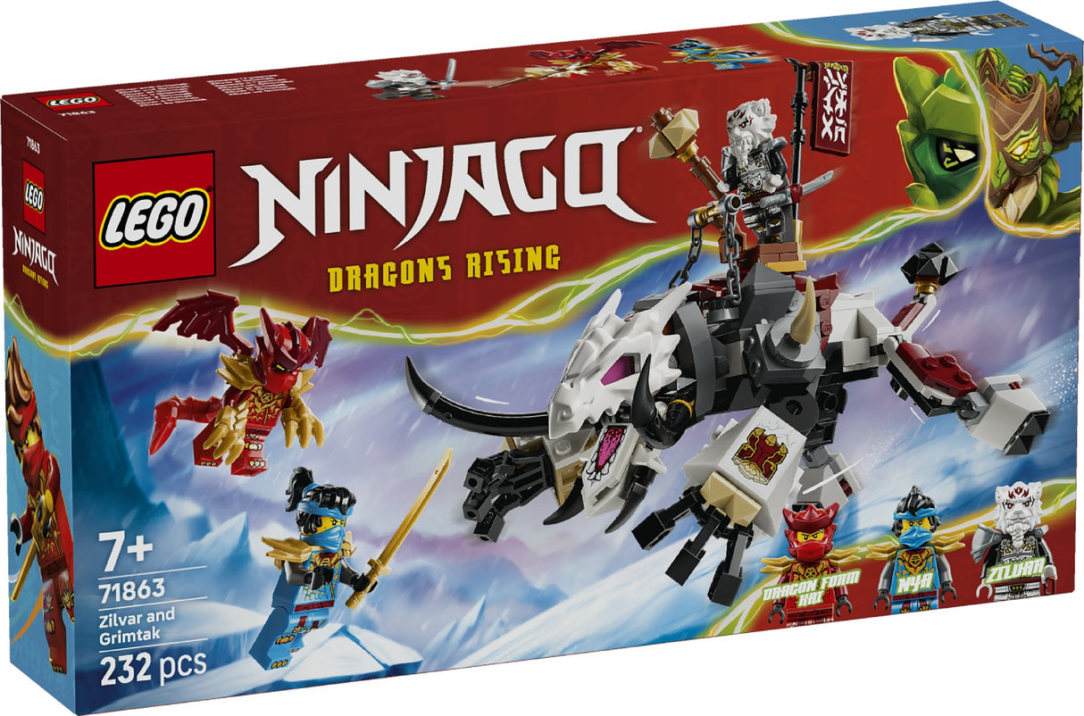 LEGO 71863 NINJAGO ZILVAR AND GRIMTAK THE DRAGON BEAST AGE: 7+