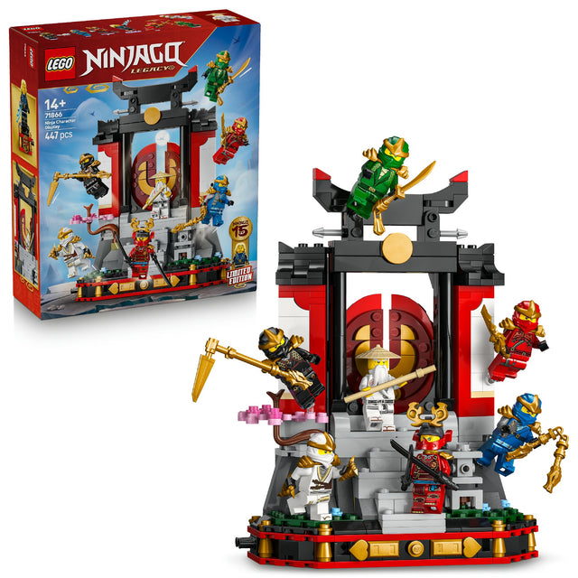 LEGO NINJAGO NINJA CHARACTER DISPLAY 15TH ANNIVERSARY 71866 AGE: 14+