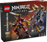 LEGO 71870 NINJAGO FIRE AND WATER TWIN MECHS AGE: 12+