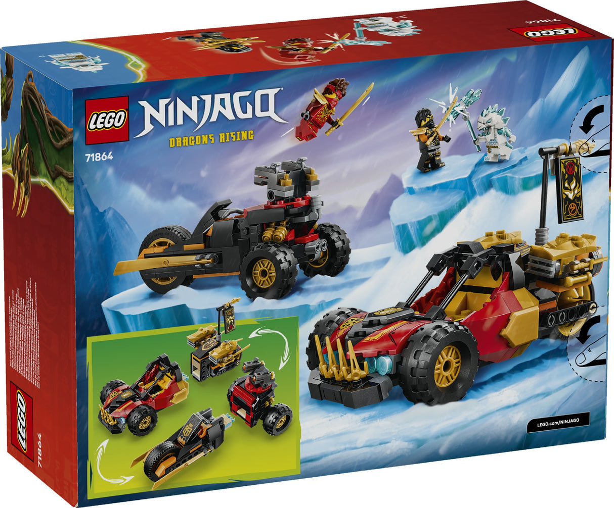 LEGO 71864 NINJAGO KAI AND COLE'S COMBINER VEHICLE AGE: 7+