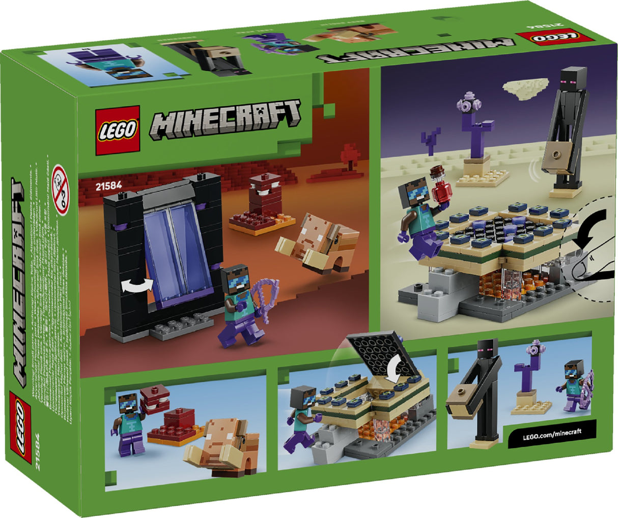 LEGO MINECRAFT NETHER & END PORTAL JOURNEY 21584 AGE: 7+
