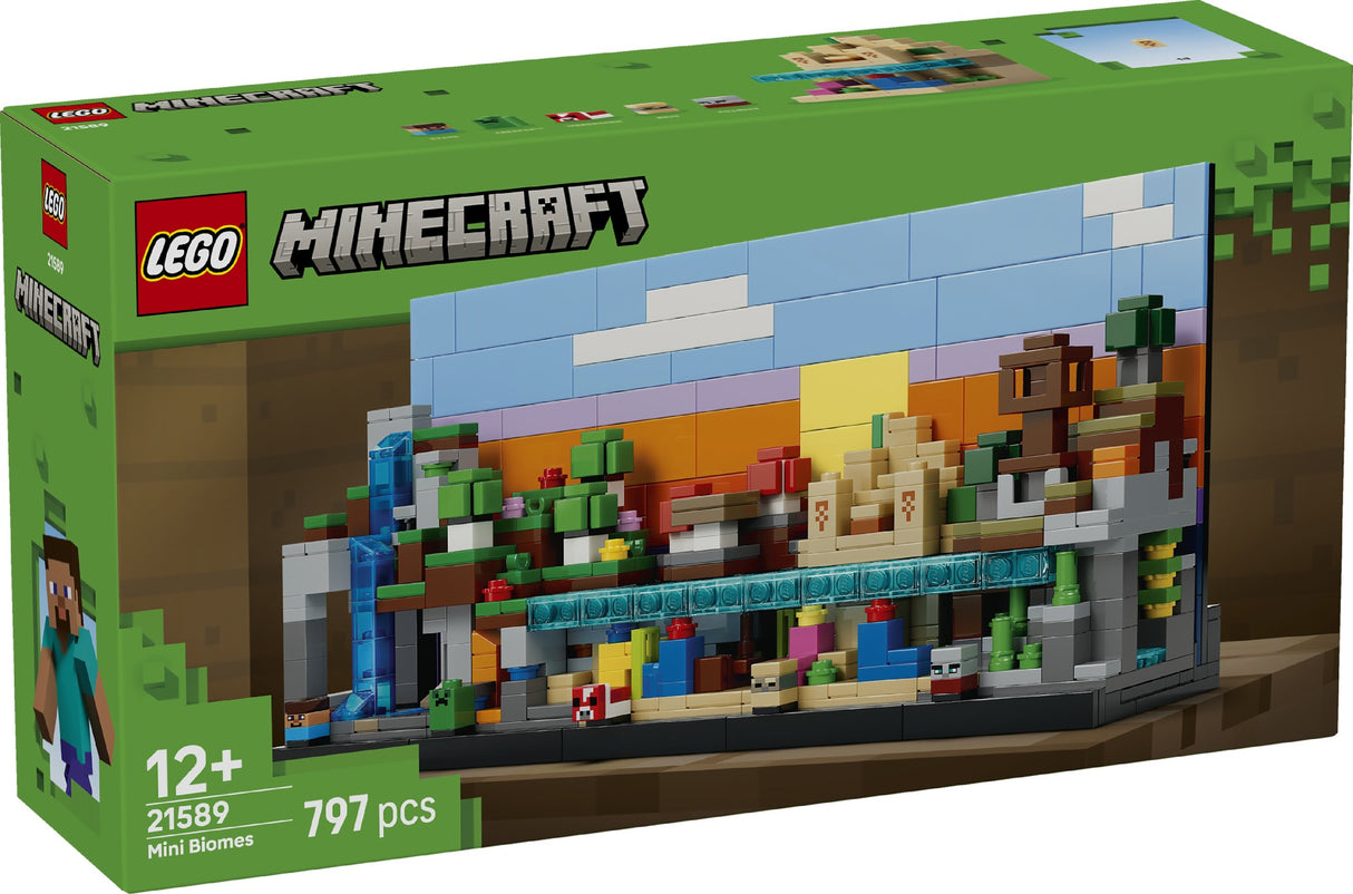 LEGO MINECRAFT MINI BIOMES 21589 AGE: 12+