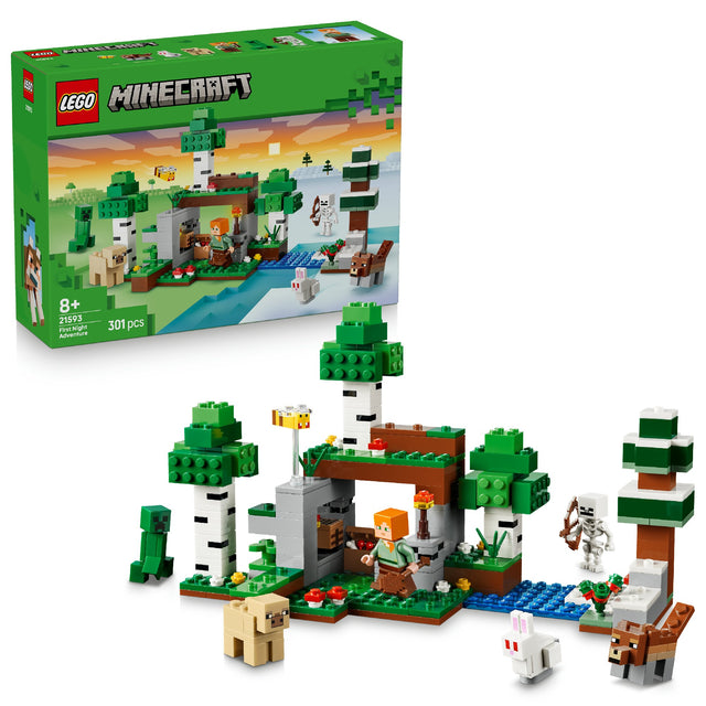 LEGO 21593 MINECRAFT FIRST NIGHT AGE: 8+