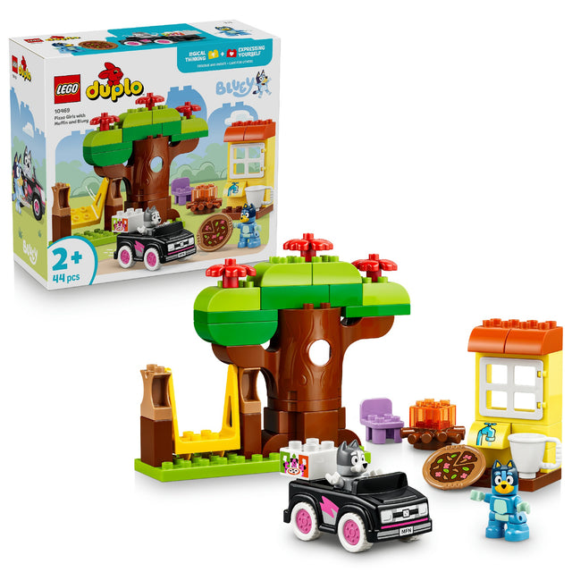 LEGO 10469 DUPLO PIZZA GIRLS WITH MUFFIN AND BLUEY AGE: 2+