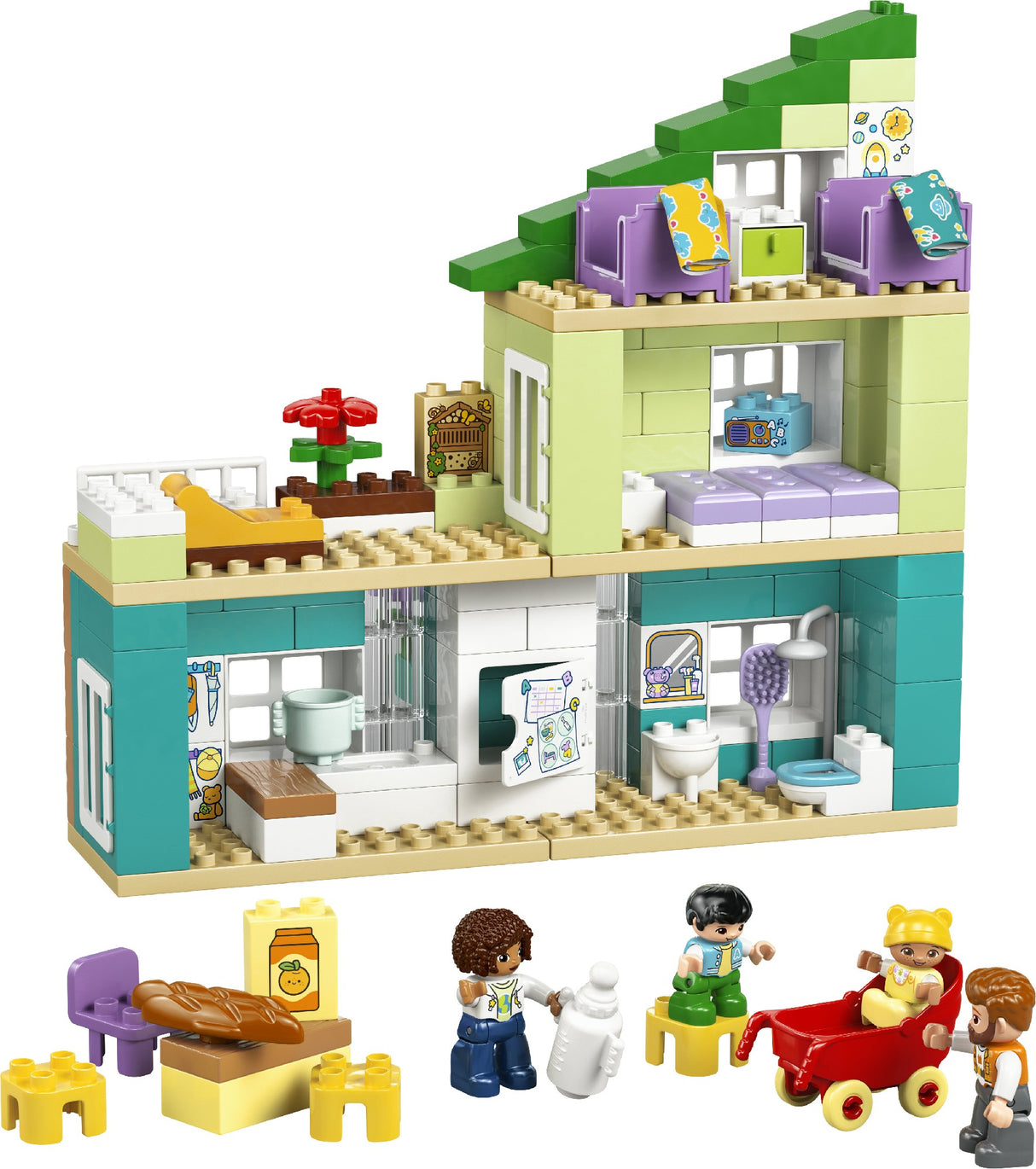 LEGO DUPLO 3 IN 1 MODERN FAMILY HOUSE WITH FIGURES 10470 AGE: 2+