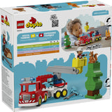 LEGO DUPLO FIRE TRUCK WITH HOSE AND FIREFIGHTER 10473 AGE: 2+