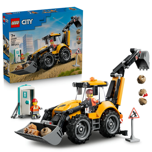 LEGO 60480 CITY YELLOW BACKHOE LOADER AGE: 7+