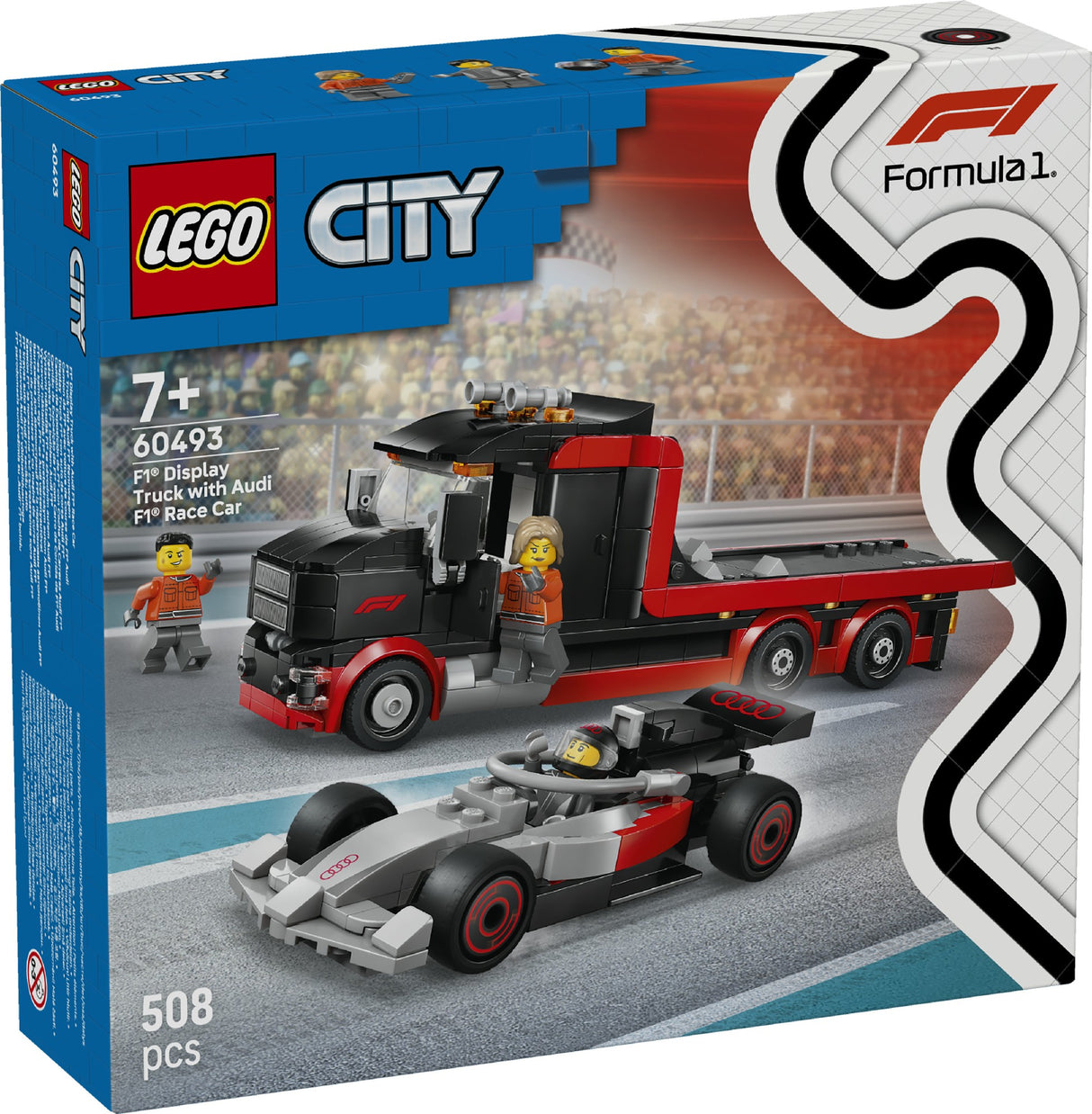 LEGO CITY F1 DISPLAY TRUCK WITH AUDI F1 60493 AGE: 7+