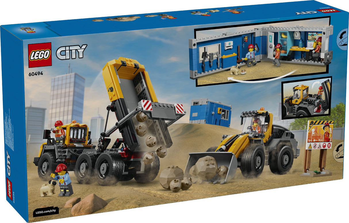 LEGO 60494 CITY DUMP TRUCK & FRONT END LOADER AGE: 8+