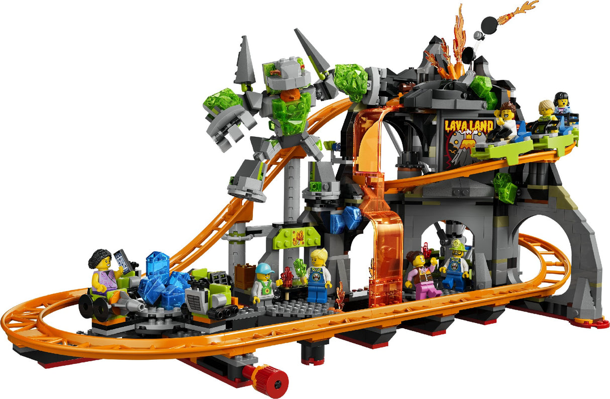 LEGO 60501 CITY LAVA LAND ROLLER COASTER PARK AGE: 8+