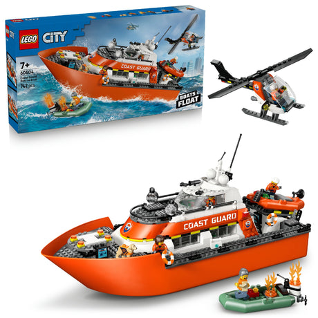 LEGO CITY COAST GUARD RESCUE BOAT & HELICOPTER 60504 AGE: 7+