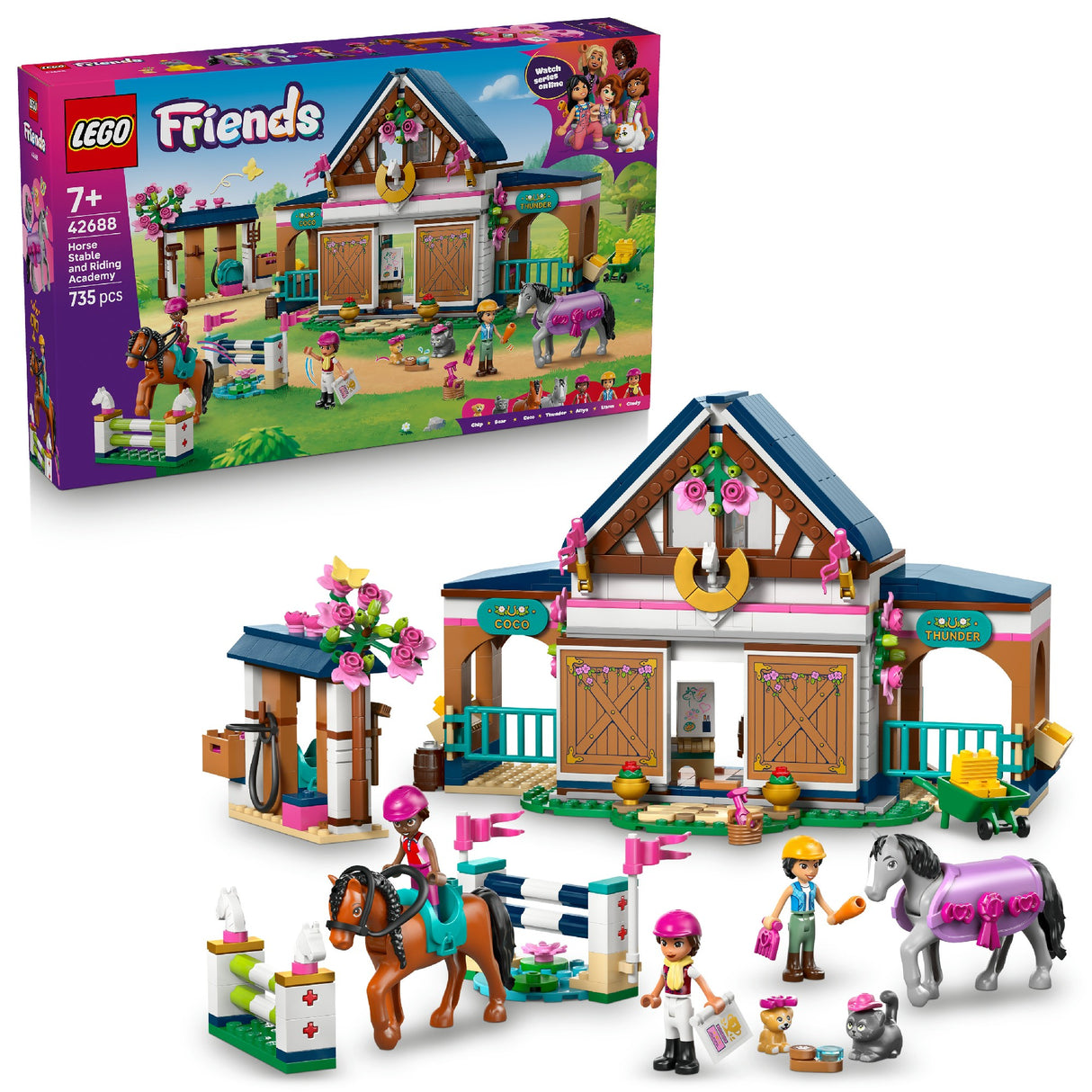 LEGO LEGO FRIENDS HORSE STABLE AND RIDING ACADEMY 42688 AGE: 7+