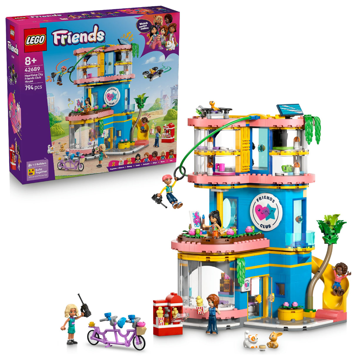 LEGO LEGO FRIENDS HEARTLAKE CITY FRIENDS CLUB HOUSE 42689 AGE: 8+